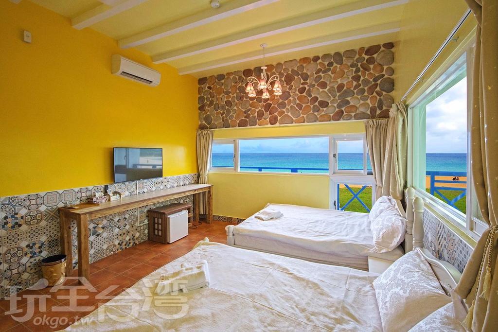 180 Beach Front Villa Magong Exterior foto